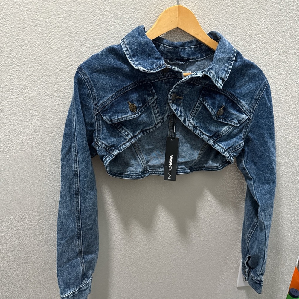 Fashion Nova Blue Denim Jacket